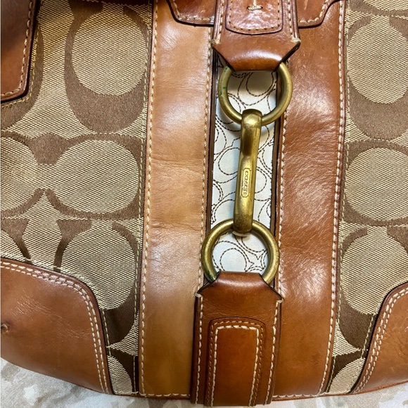 Coach Brown and Tan Women's Bag - Picture 5 of 6